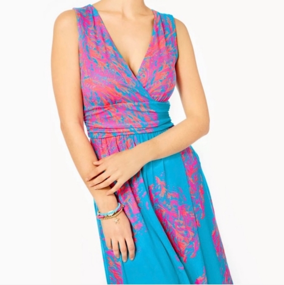 Lily Pulitzer Moana Maxi Wrap Dress - Picture 2 of 13